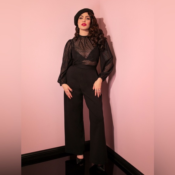 Vixen micheline pitt vacation pants in black pointe size large nwt - Picture 1 of 8